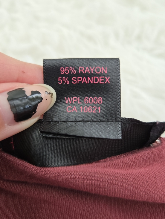 Rock & Roll Cowgirl Bohemian-Western Style Bell Sleeve Top in a deep berry or bu - Picture 7 of 8